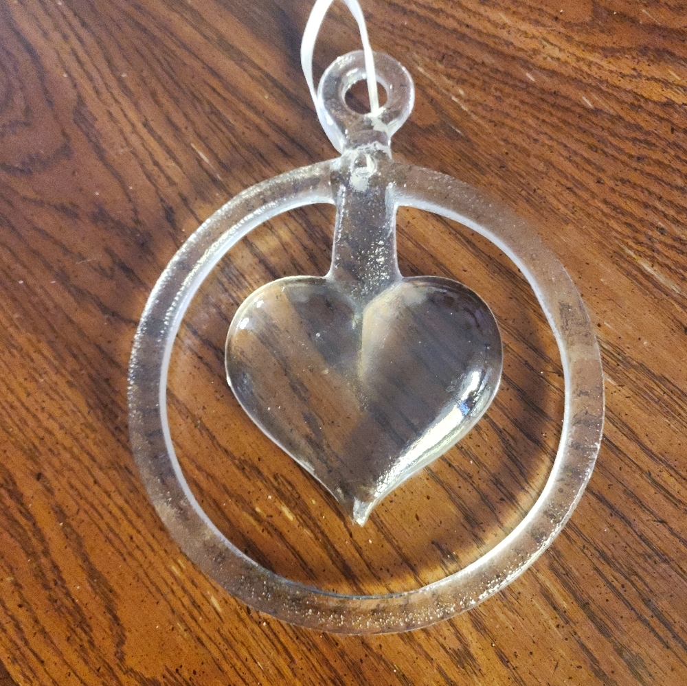 Vtg mcm Kosta Boda bertil vallien designed 70s hand blown dimentional suncatcher